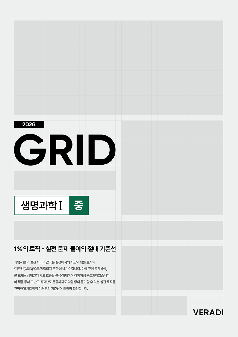 2026 그리드 N제 : 1%의 로직 - 실전 문제 풀이의 절대 기준선 생명과학1 시리즈